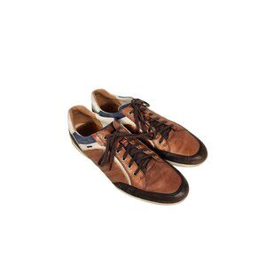 VTG Ecco Mens Leather & Suede Old Money Preppy Y2K Comfort Sneaker EUr46 US13